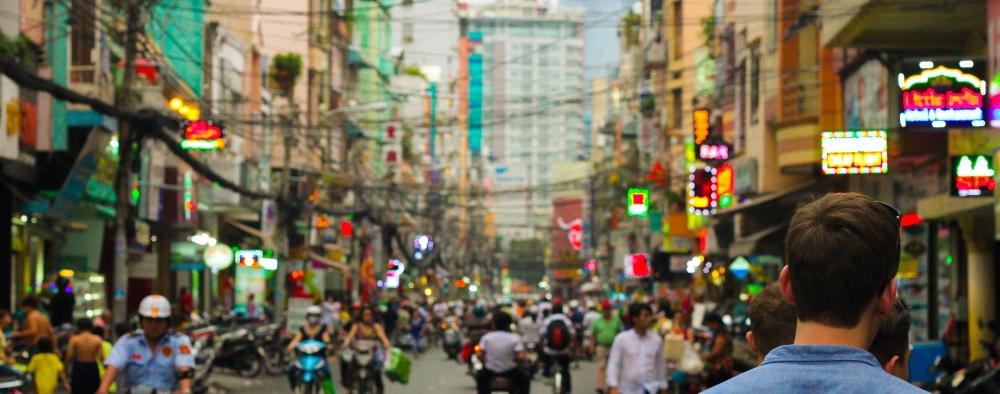 Busy street in Thailand